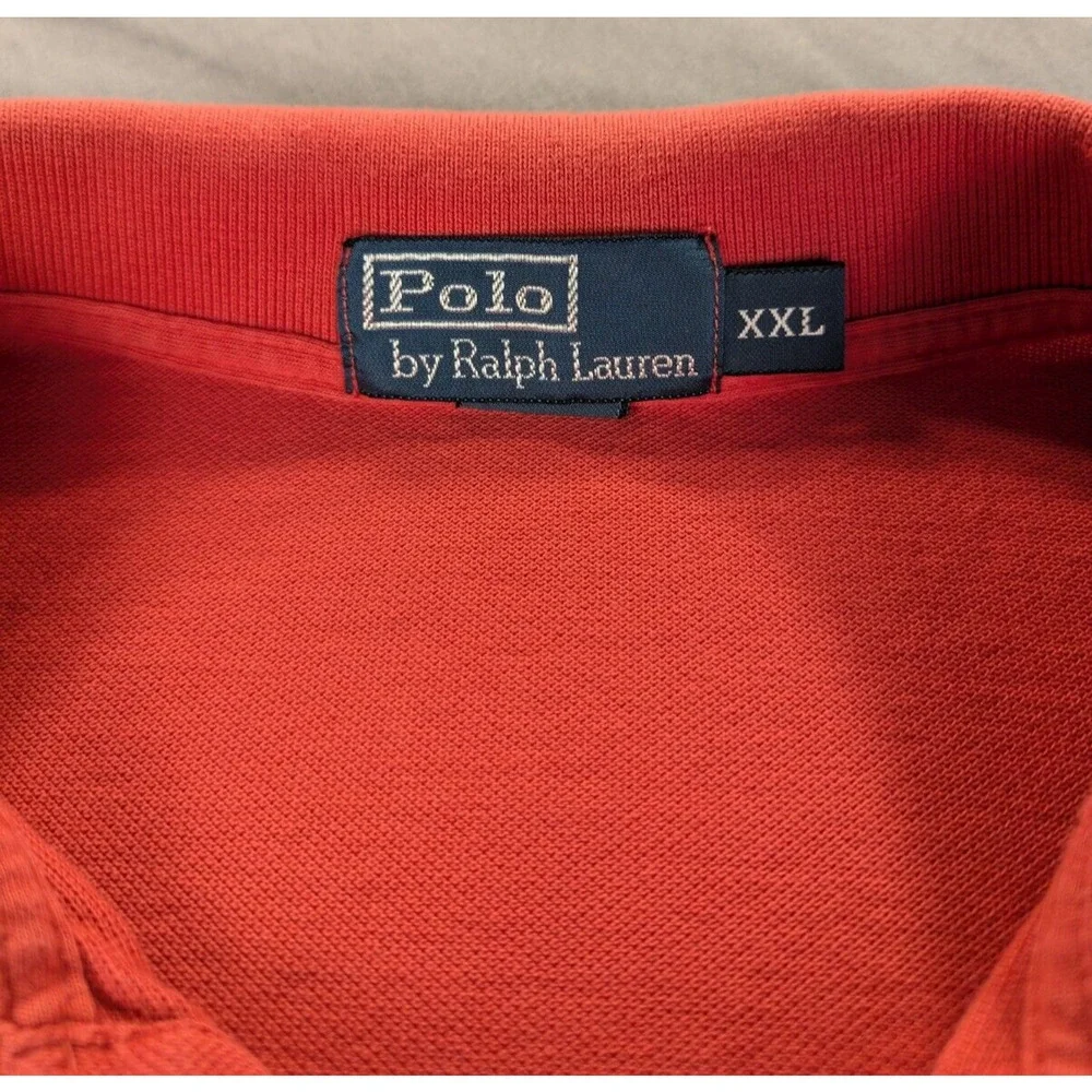 Polo Ralph Lauren Polo Shirt Men's XXL Short Sleeved Cotton Pink Preppy